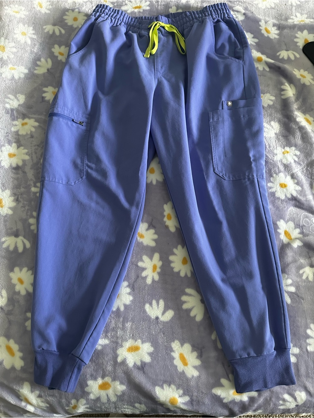 High waisted Uman relaxed Petite jogger Scrub- Large